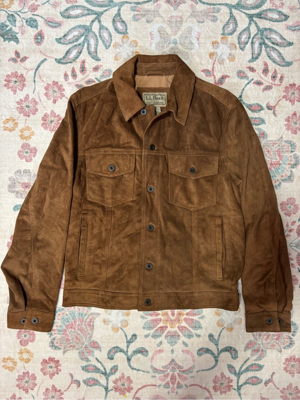 L.L. Bean Brown Suede Leather Jacket vintage